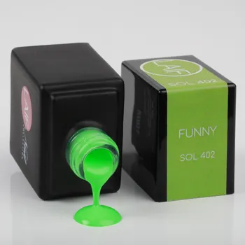 Umělé nehty Laif Gel lak zelený SOL - 402 Funny 10ml