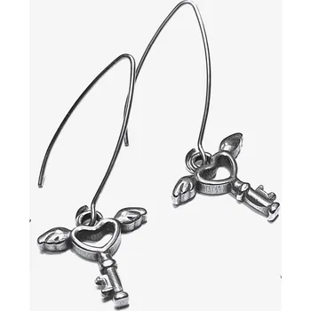 Souprava šperků Visací náušnice s andělským klíčkem chirurgická ocel vl 470-1