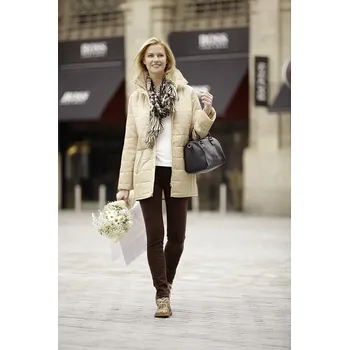 Dámská parka 3Pagen Bunda prošívaná LEA písková L