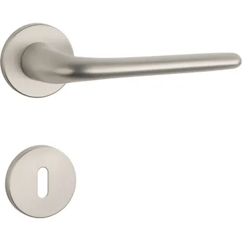 Dveřní kování AS - AZALIA - R 7S rozety BB, klika/klika NP - Nikl perla