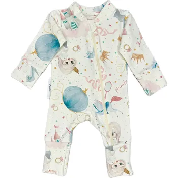 Kojenecký overall Mimilove Kojenecký bavlněný overal 3-9 měsíců Princezna White