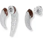 Stříbrné náušnice SEINERZEIT Sloní kel SZA-2990-418