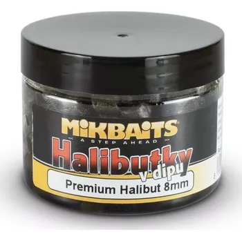Nástraha MIKBAITS Halibutky v dipu 150ml - Premium Halibut 8mm