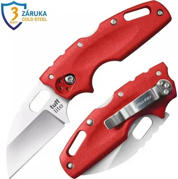 kapesní nůž Nůž Cold Steel Tuff Lite Plain červená rukojeť (AUS8A)