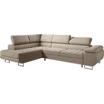 Rozkládací rohová sedací souprava 155 NOAH Levá Béžová