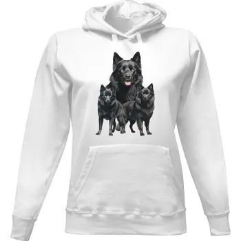 Dámská mikina Dámská mikina s kapucí s potiskem Černé šiperky dámské