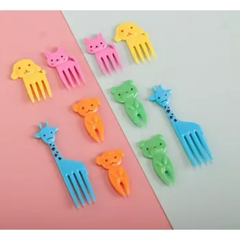 Party nádobí Napichovátka - ZVÍŘÁTKA ŽIRAFKA - 10 ks (Značka: HOOMALL)