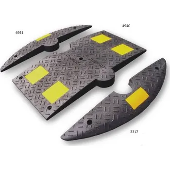 Prah karosérie Zpomalovací práh - koncový - drážka