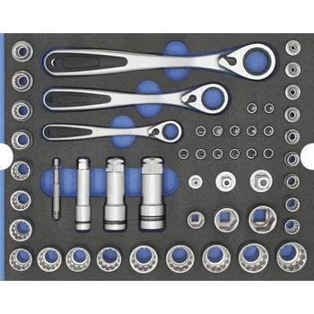 Klíč Sada nástrčných klíčů Industrial, 51 dílů, vložka do zásuvek L