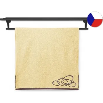 Ručník Froté ručník 50x100 NORA 450g Elipsy žluté