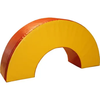 podložka na cvičení JIPAST Dětská gymnastická stavebnice: Polokruh NO SIZE ČERVENÁ|ŽLUTÁ