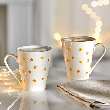 3Pagen Šálek na kávu Třpytivé hvězdy Basilico