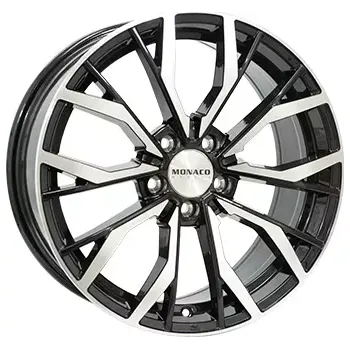 Alu kolo Alu kola MONACO WHEELS GP5, 18x8 5x100 ET37, černá lesklá + leštění