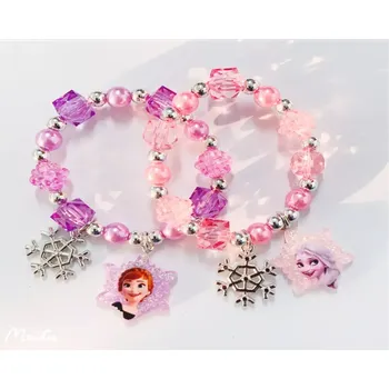 Náramek Set náramků na gumičce - LEDOVÉ KRÁLOVSTVÍ - ANNA & ELSA 3 (Značka: MEITU)