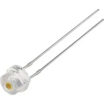 OptoSupply LED 4.8mm červená 15lm/150° čirá