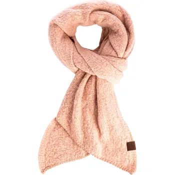 Čepice Antonio Dámská zimní šála BOUCLÉ růžová 200x40 cm