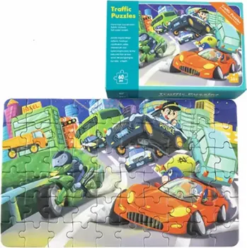 Puzzle Puzzle v krabičce (L-60ks) - AUTODOPRAVA (Značka: DATGO)