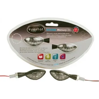 Osvětlení pro motocykl OXFORD blinkry (CE) LED MERCURY barva černá - 2 kusy (obsahuje odpory) (starý kód: OF364) (OXFORD blinkry (CE) LED MERCURY barva černá - 2 kusy (obsahuje odpory) (starý kód: OF364))