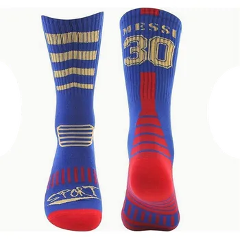 Štulpny Numberoplus Dětské fotbalových ponožek č.10 Lionel Messi Barva: Modrá, Velikost: 36-42
