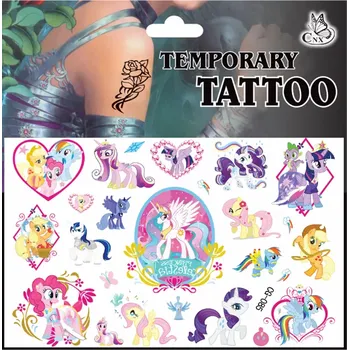 Odstranitelné tetování Dětské dočasné tetování - MY LITTLE PONY 2 (Značka: TAKARA TOMY)