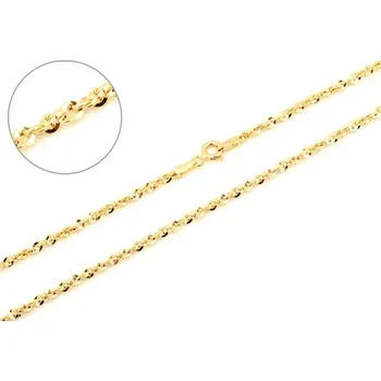 Řetízek Dámský řetízek ze žlutého zlata valis 50 cm ZLR1511F + DÁREK ZDARMA