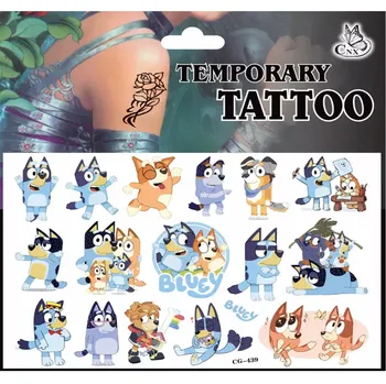 Odstranitelné tetování Dětské dočasné tetování - POHÁDKA BLUEY - 6 (Značka: TAKARA TOMY)
