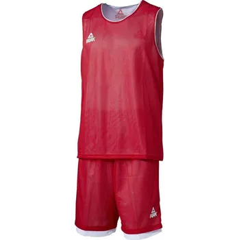 PEAK Pánský basketbalový oboustranný set tréninkový 4XL ČERVENÁ