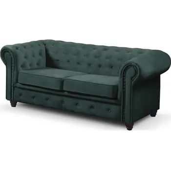 Sedací souprava Rozkládací pohovka Infinity Chesterfield III Zelená