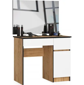Jídelní stůl Toaletní stolek P-2/SL 900x600 pravá - dub craft/bílá