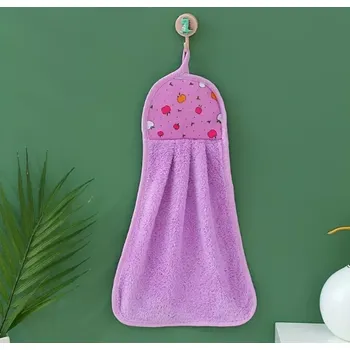 Ručník Ručník do školky - JABLÍČKO - fialový (Značka: ESTON)