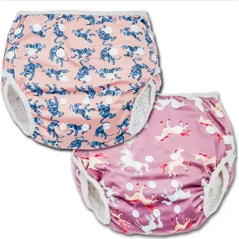 Kojenecké plavky Rostoucí plenkové plavky 2 ks - TYGŘÍK + JEDNOROŽEC (Značka: YOYO ROY)