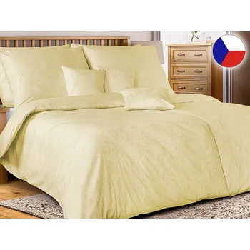 Povlečení Damaškové povlečení EXCELLENT 140x200, 70x90 GEON Divoké máky žluté