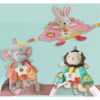 Hračka pro kojence Usínáček s kousátkem a chrastítkem - KRÁLÍČEK (Značka: PUDCOCO)