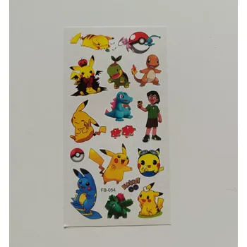 Odstranitelné tetování Dětské dočasné tetování - POKÉMON (2) - PIKACHU 8 (Značka: TAKARA TOMY)
