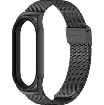 Příslušenství k chytrým hodinkám Elegantní kovový řemínek Mi band 3/4/5/6/7 Černá 5/6