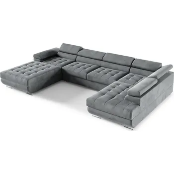 Sedací souprava Rohová rozkládací sedací souprava U 275 BONY Pravá Šedá