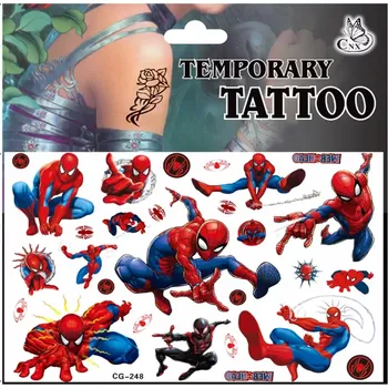 Odstranitelné tetování Dětské dočasné tetování - SPIDER MAN (A) 4 (Značka: TAKARA TOMY)