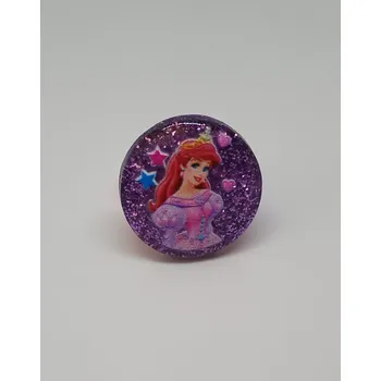 Prsten Prstýnek - DISNEY PRINCEZNY - ARIEL - fialový (Značka: ZHEJIANG)