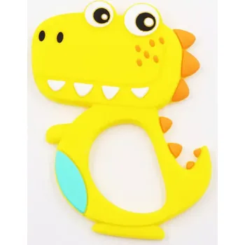 Silikonové kousátko - DRÁČEK - ŽLUTÉ (Značka: KEEP GROW)