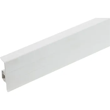 Podlahová lišta Cezar Podlahová lišta soklová PVC - Cezar60 - M089 - Bílá matná 60mm (2,5m)