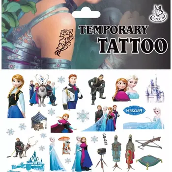 Odstranitelné tetování Dětské dočasné tetování - LEDOVÉ KRÁLOVSTVÍ - FROZEN 2 (Značka: TAKARA TOMY)
