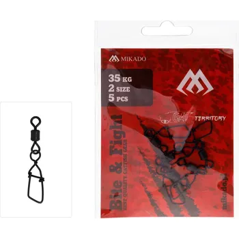 OBRATLÍK - ROLLING - S KROUŽKEM GERMAN A VEL. 2- ČERNÝ MATNÝ - 5 ks