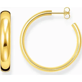 Náušnice Thomas Sabo CR640-413-39 Gold-plated náušnice Chunky 36 mm - pár náušnic