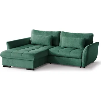 Sedací souprava Rohová sedací souprava Cafu, levá, zelená (Bubble 12)