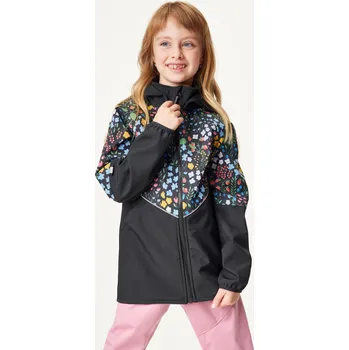 Chlapecké oblečení UNUO Dětská softshellová bunda s fleecem Slim, Černá, Zahrada 18 MĚSÍCŮ ČERNÁ