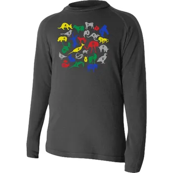 HARO dětské merino triko - Černá 9090 / 140 / Černá