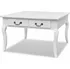 Konferenční stolek Acate konferenční stolek 80 x 80 x 50 cm MDF/dřevo bílý