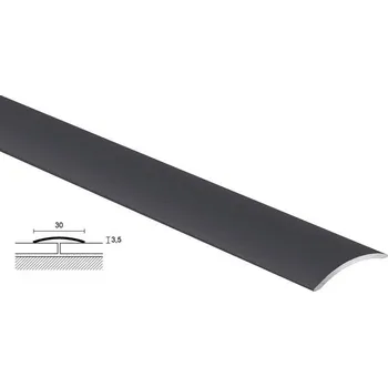 přechodová lišta P 03 PŘECHODOVÉ LIŠTY - SAMOLEPÍCÍ, šíře 30 mm, lakovaný šedý antracit 30/A Barva: Antracit, Zvolte délku: 270 cm