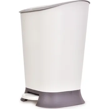 Odpadkový koš PRAKTIK | 7 L | nášlapný odpadkový koš s víkem šedý Dedra