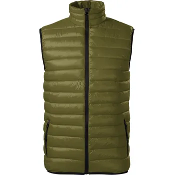 Pánská casual bunda MALFINIPREMIUM Everest 553 Vesta pánská Barva: avocado green, Velikost: L